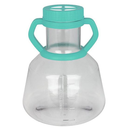 [GEN - NST-787011] 5l polycarbonate erlenmeyer shaker flask with 0 2 micron vented cap for gas exchanges sterile green caps 
