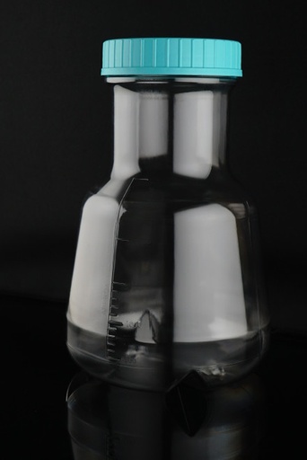 [GEN - NST-787001] 5l polycarbonate erlenmeyer shaker flask with plug cap rnase dnase free individually wrapped sterile 