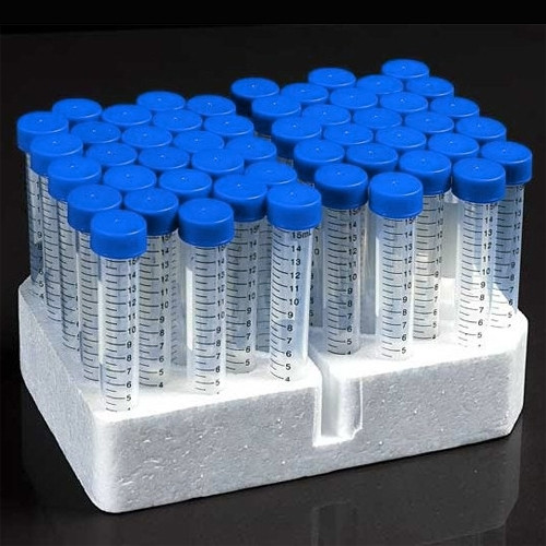 [GEN - T15-100] conical centrifuge tubes 15ml rnase dnase free sterile foam racked 