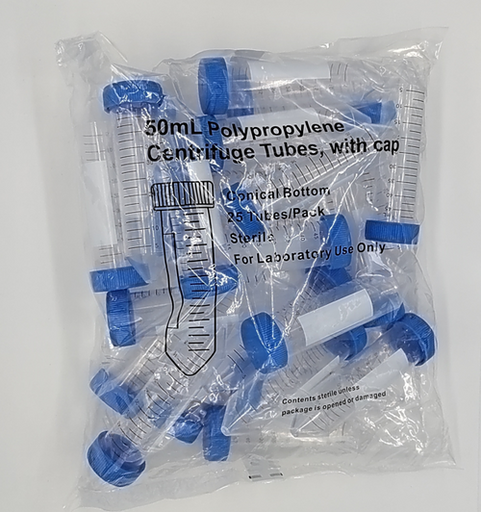[GEN - T50-101] conical centrifuge tubes 50ml rnase and dnase free sterile bagged 